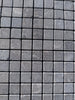 Seagrass Limestone 1x1 tumbled gray mosaic tiles with marbled texture