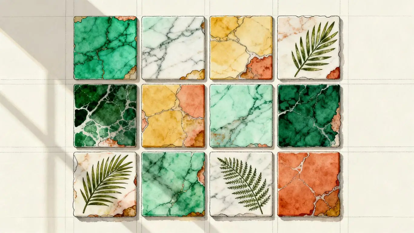 Exotic marble and stone slabs