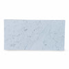 Rectangular white marble slab from Siena in Carrara White and Nero Marquina set