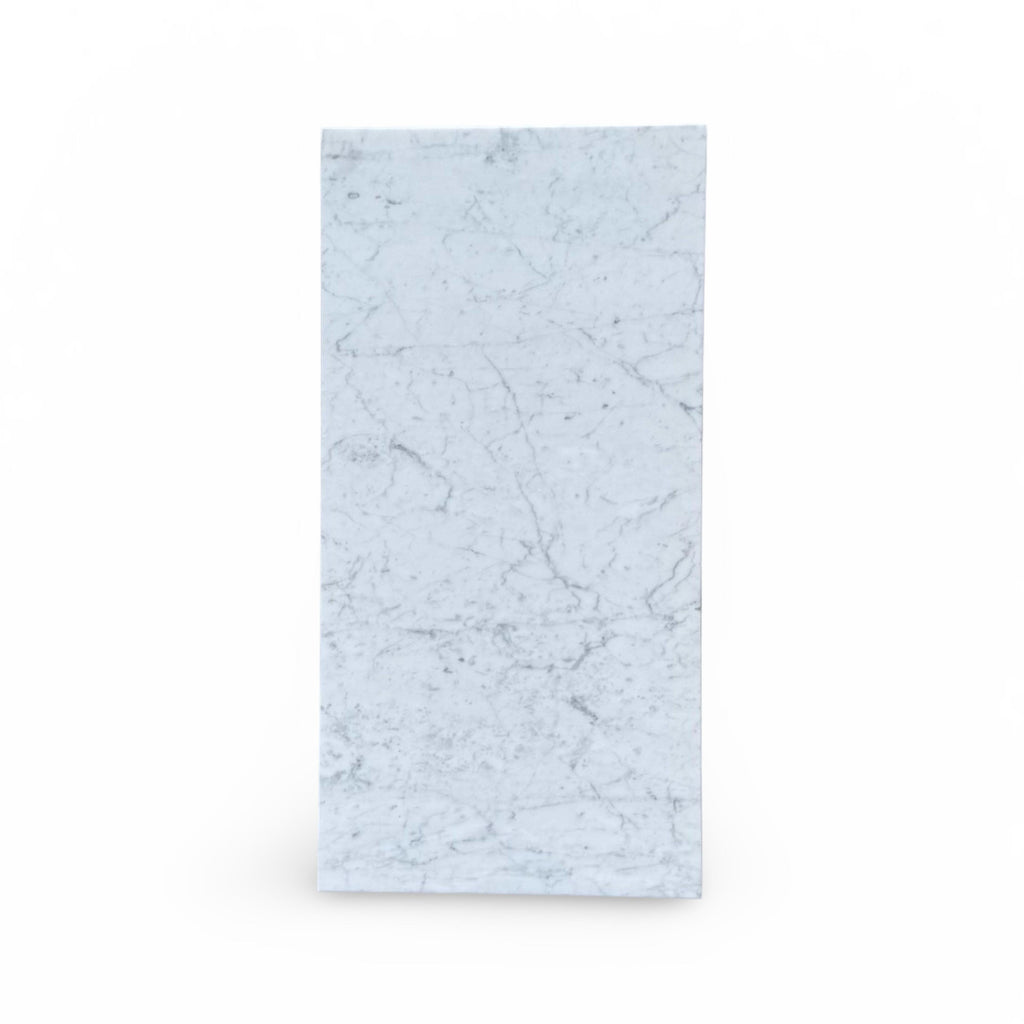 Rectangular marble block from Siena in Carrara White and Nero Marquina set