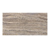 Silver Gray Travertine 12X24 Tile Vein-Cut Filled Honed-Polished Stone Slab
