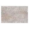 Textured gray stone tile from Silver Travertine 16X24 with brushed and chiseled edge