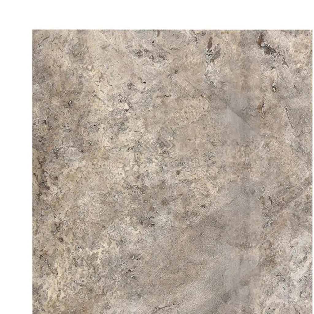 Textured beige tile from Silver Travertine 18X18 Filled and Honed collection