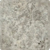 Silver Gray Travertine 4X4 Tumbled Square Tile for Elegant Flooring and Wall Design