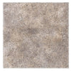 Square speckled gray tile from Silver Travertine 24X24 Paver Tumbled 3 cm thickness