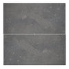 Silvermoor 12x24 honed limestone slab in dark gray with subtle veining