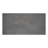 Silvermoor 12x24 honed limestone slab with gray concrete texture and faint cracks