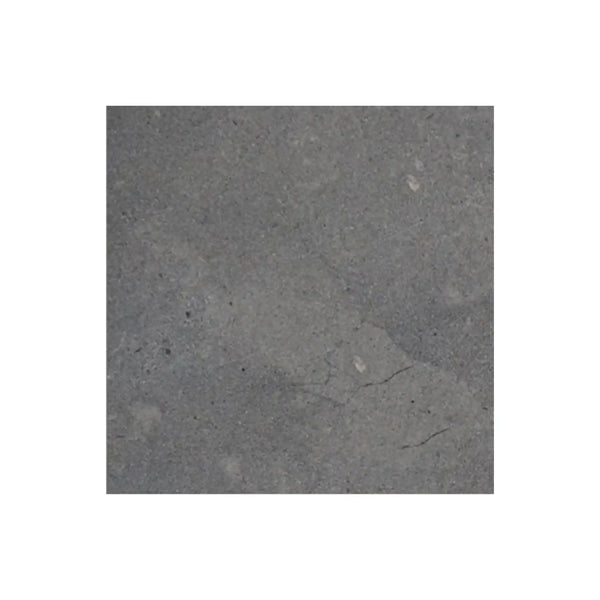 Silvermoor 24x24 honed limestone slab with gray veining and speckles