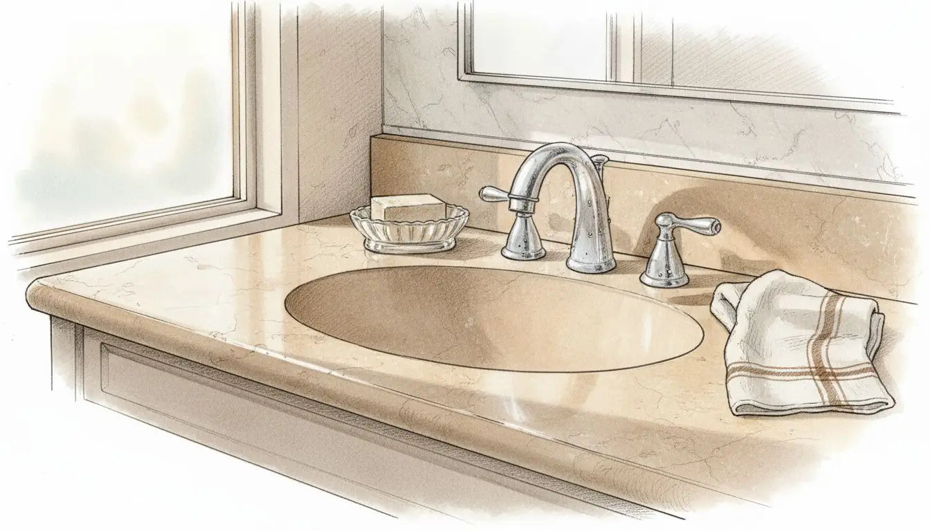 Comparison of sealed versus unsealed travertine