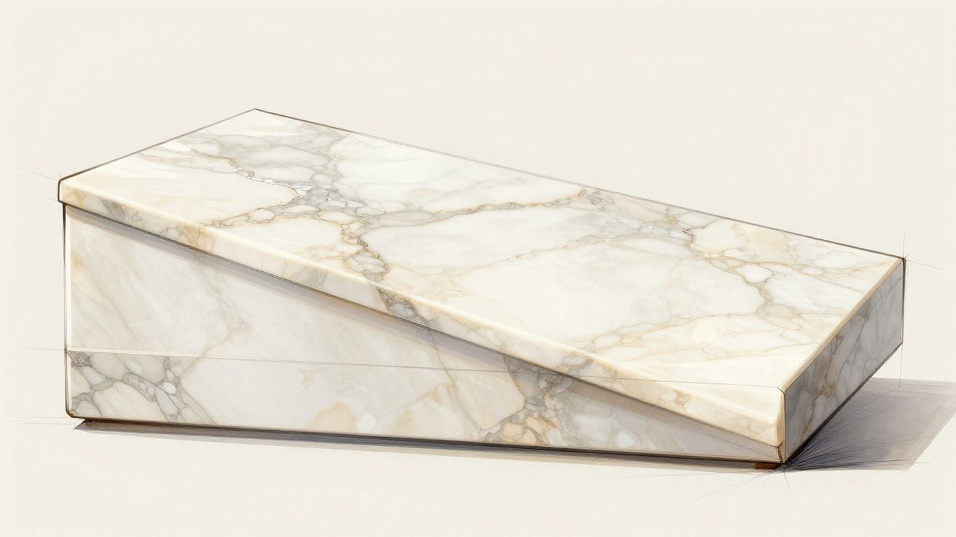 Trending marble colors sketch for interior design.