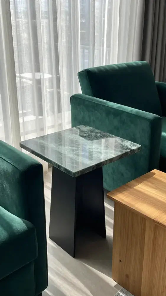 Mixed Material Side Tables