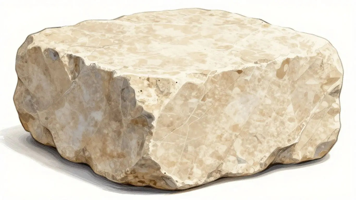 Sketch of St Maximin limestone blocks