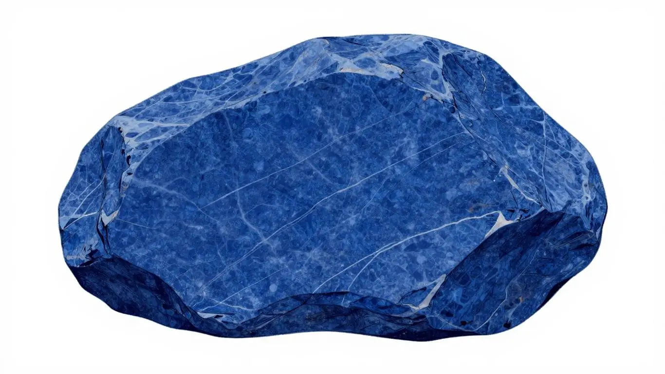 Sketch of Nova Blue Limestone with blue hues and veining.