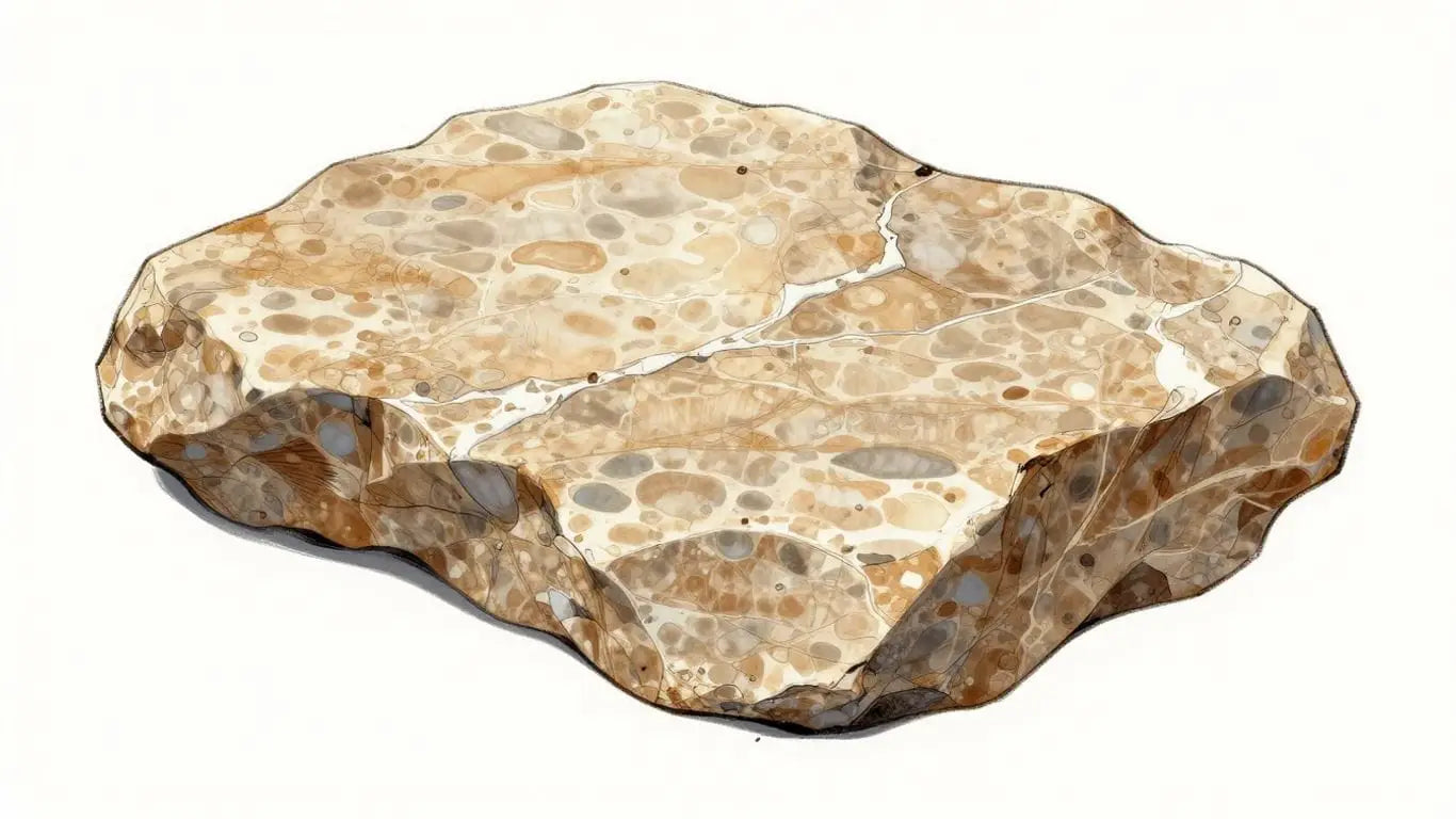 Haisa Light Limestone surface sketch