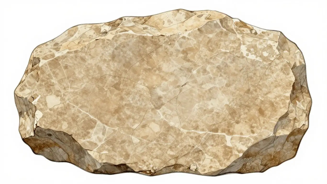 Gascogne Beige Limestone texture and color sketch
