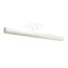 White cylindrical molding of Snow White 3/4X12 Bullnose Liner Marble Polished product