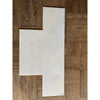 Snow White Marble 12x24 Polished tiles in cross pattern