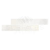 White rectangular tiles of Snow White Marble 4X12 Polished in an elegant display