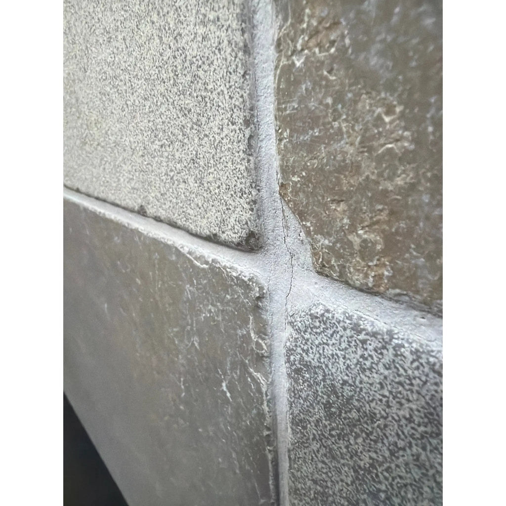 Gray textured reclaimed limestone tile from Solaris 16X24 Multi Finish Blend