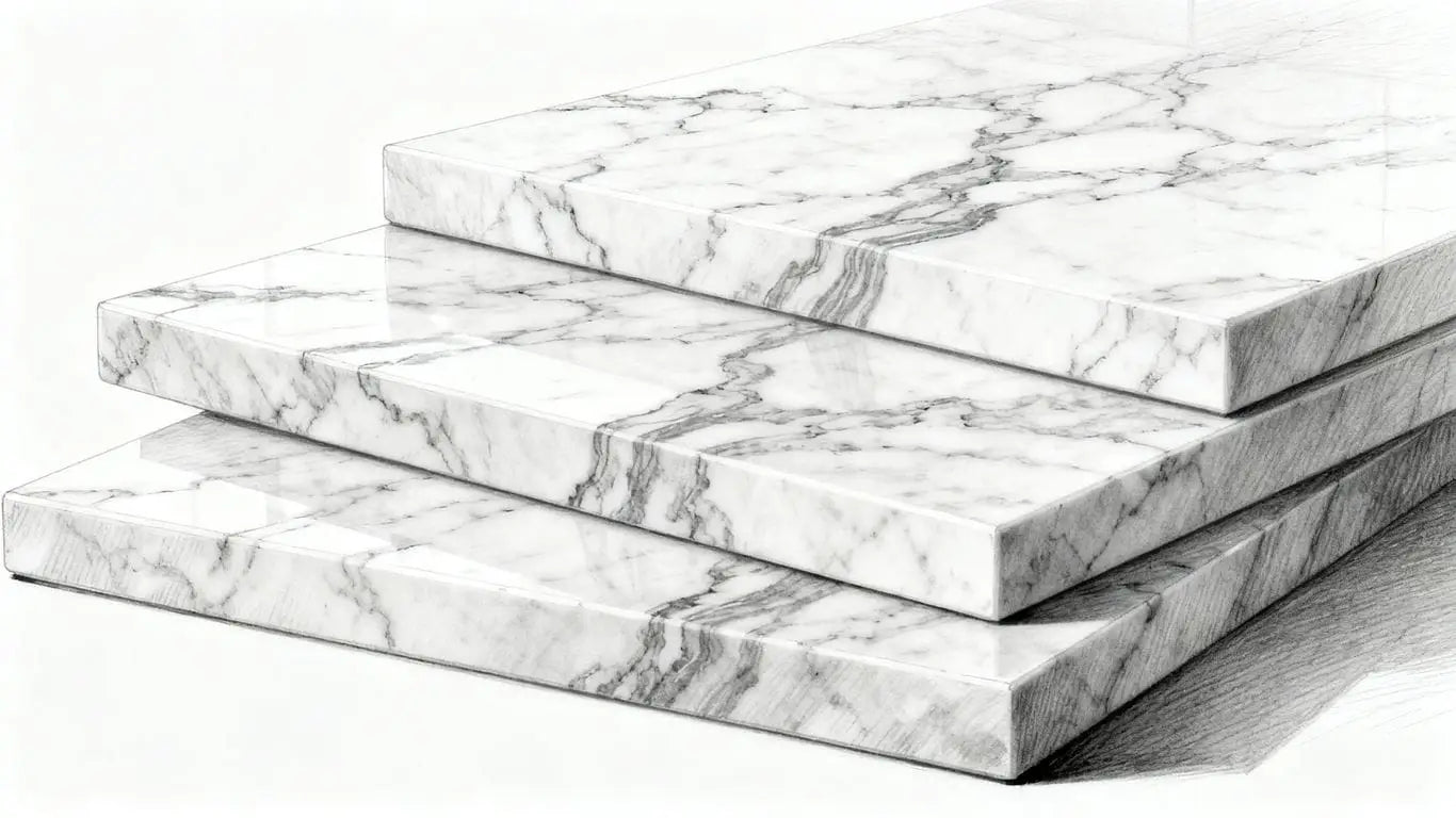Natural marble texture in close-up