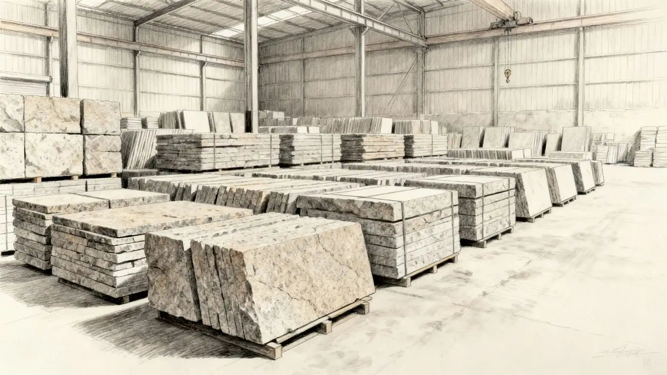 Trusted stone importer displaying high quality samples