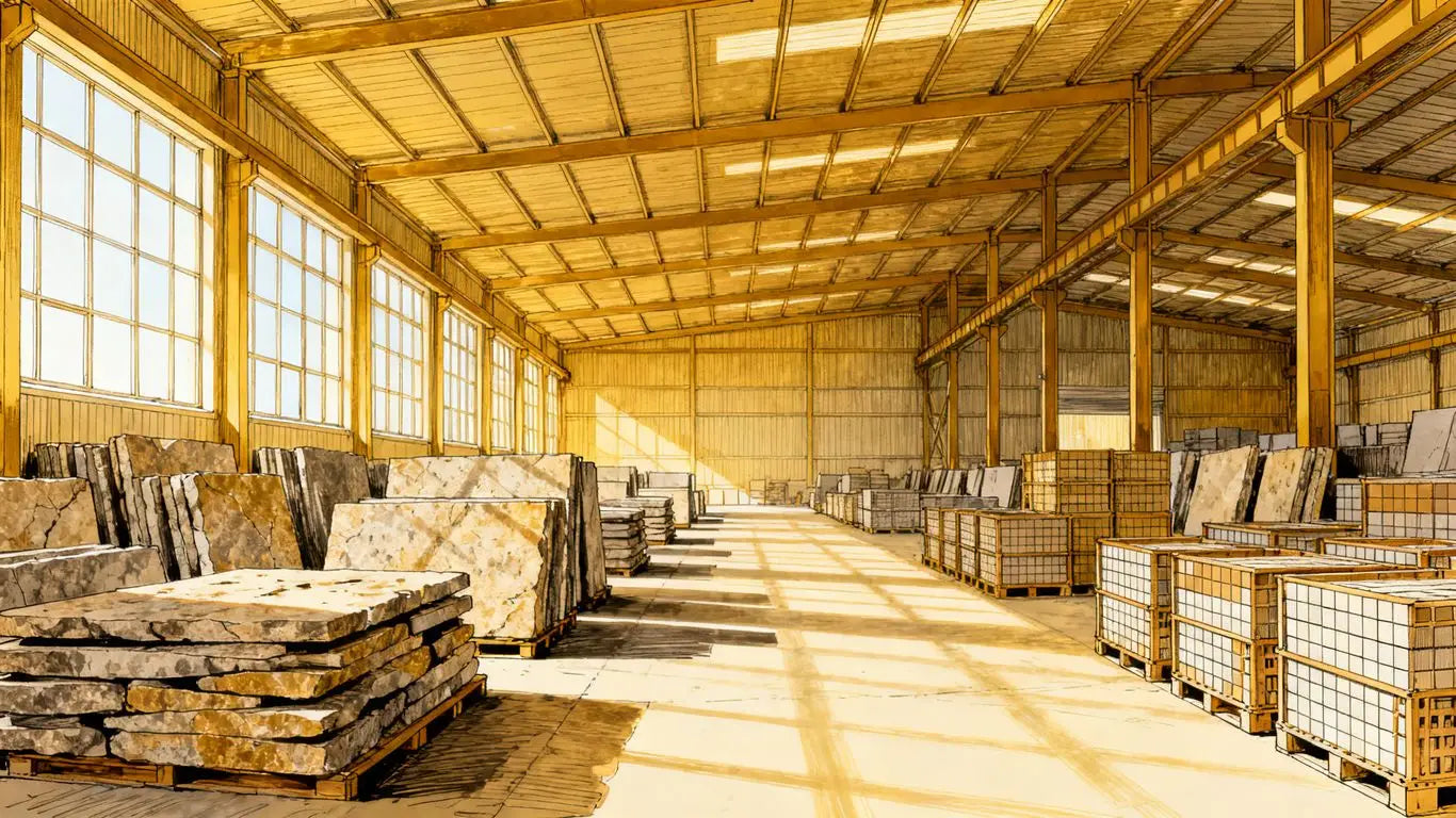 Warehouse stone stock