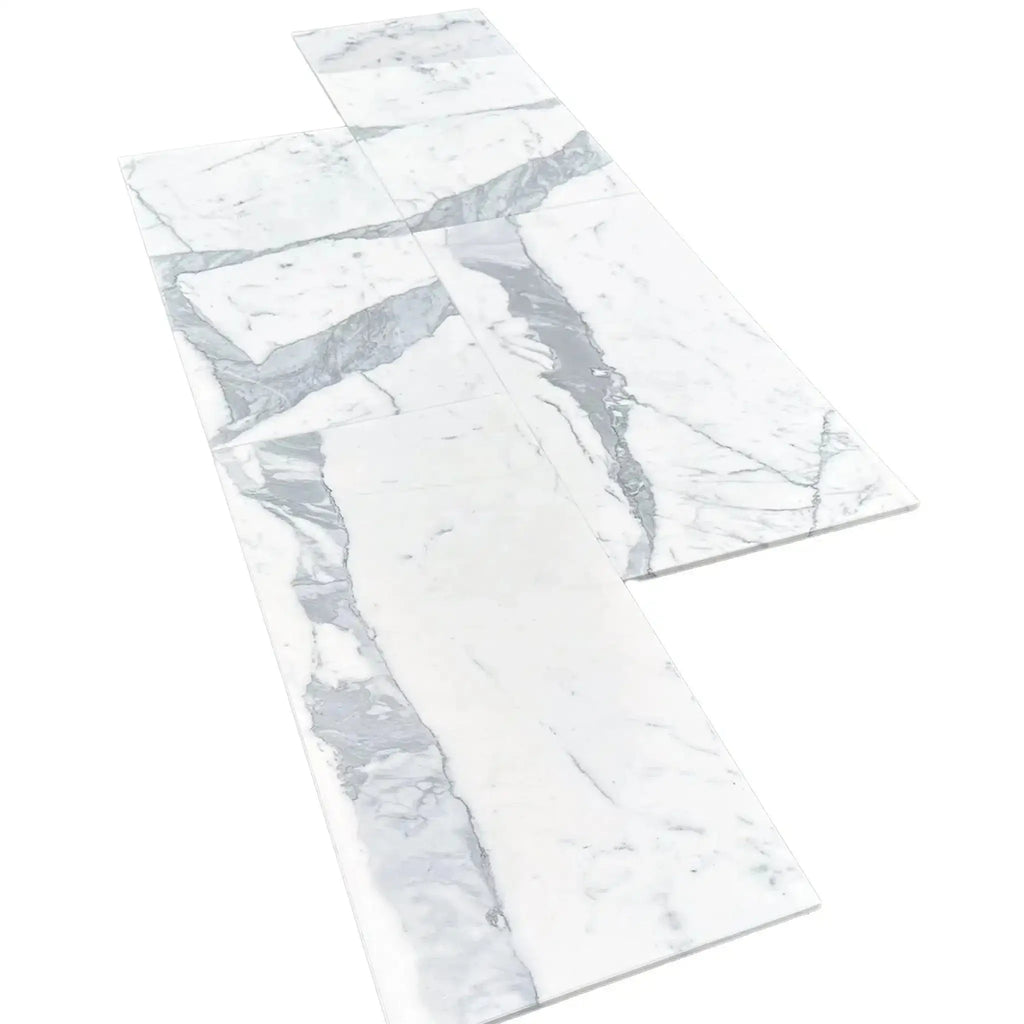 Statuary-Statuario White 12X24 Italian Marble Polished or Honed floor tiles