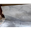 White marble slab with elegant gray veining statuarios white 12x24 premium italian marble polished or honed