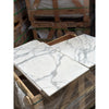 White Statuario Italian marble tile with gray veining in 18x36 polished or honed finish