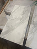 Statuario White 18x36 Italian marble slab with gray veining, polished