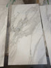 Statuario White 18x36 Italian marble slab with gray veining