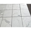 Statuario white 24x24 premium italian marble floor tiles with polished or honed finish and subtle gray veining