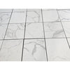 Statuario white 24x24 premium italian marble floor tiles with polished finish and subtle gray veining