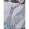 Statuario white 24x24 premium italian marble slab with white and gray natural veining polished or honed finish