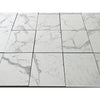 Statuario white 24x24 premium italian marble polished floor tiles with white marble effect and subtle gray veining