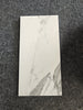 Statuario White 4x12 Italian marble tile with gray veining, polished