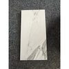 Statuario White 6x12 Italian marble tile with gray veining, polished or honed