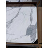 Marble-patterned tabletop from Statuary-Statuario White 18X18 Italian marble polished or honed