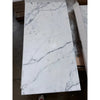 Rectangular white marble tile with gray veining from Statuary-Statuario White 18X18 collection