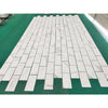Rectangular Statuary White 18x18 Italian marble tiles in polished or honed finish
