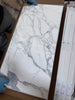 Marble-patterned Ceramic Tile from Statuary-Statuario White Italian 24x24 polished or honed