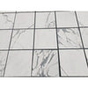 White marble-patterned floor tiles from Statuary-Statuario White 3X6 Italian Marble