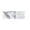 Rectangular Statuary-Statuario White marble slab with elegant gray veining