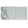 Two Statuary-Statuario White 4X12 Italian Marble Polished tiles with marble patterns