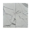 Four Statuary-Statuario White 4X12 Italian Marble Polished or Honed tiles displayed