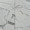 Four Statuary-Statuario White 4X12 Italian Marble Polished or Honed tiles displayed