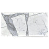 White marble slab with gray veining from Statuary-Statuario White 6X12 Italian Marble