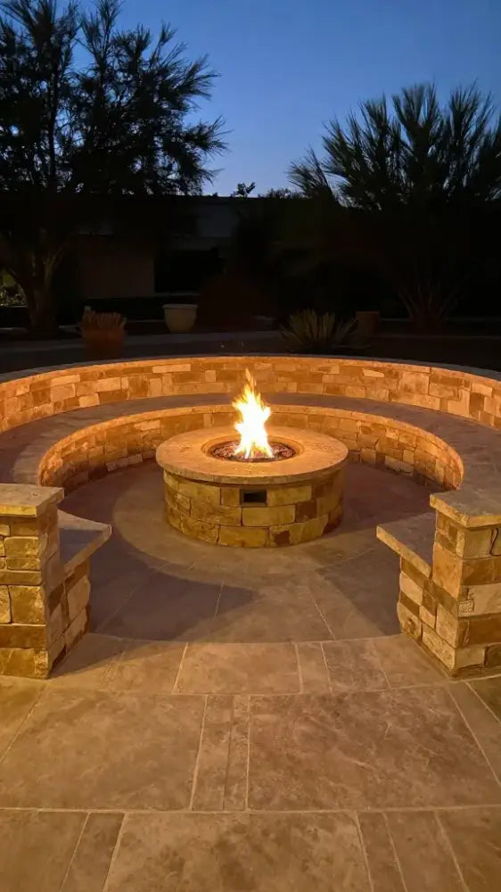 Sunken Fire Pit Seating Areas