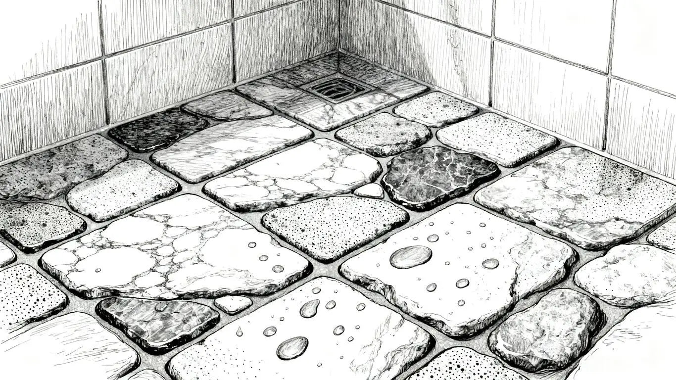 Natural stone durability in bathroom