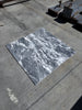 Storm Gray Marble 12X12 polished tiles with gray and white square marble pattern